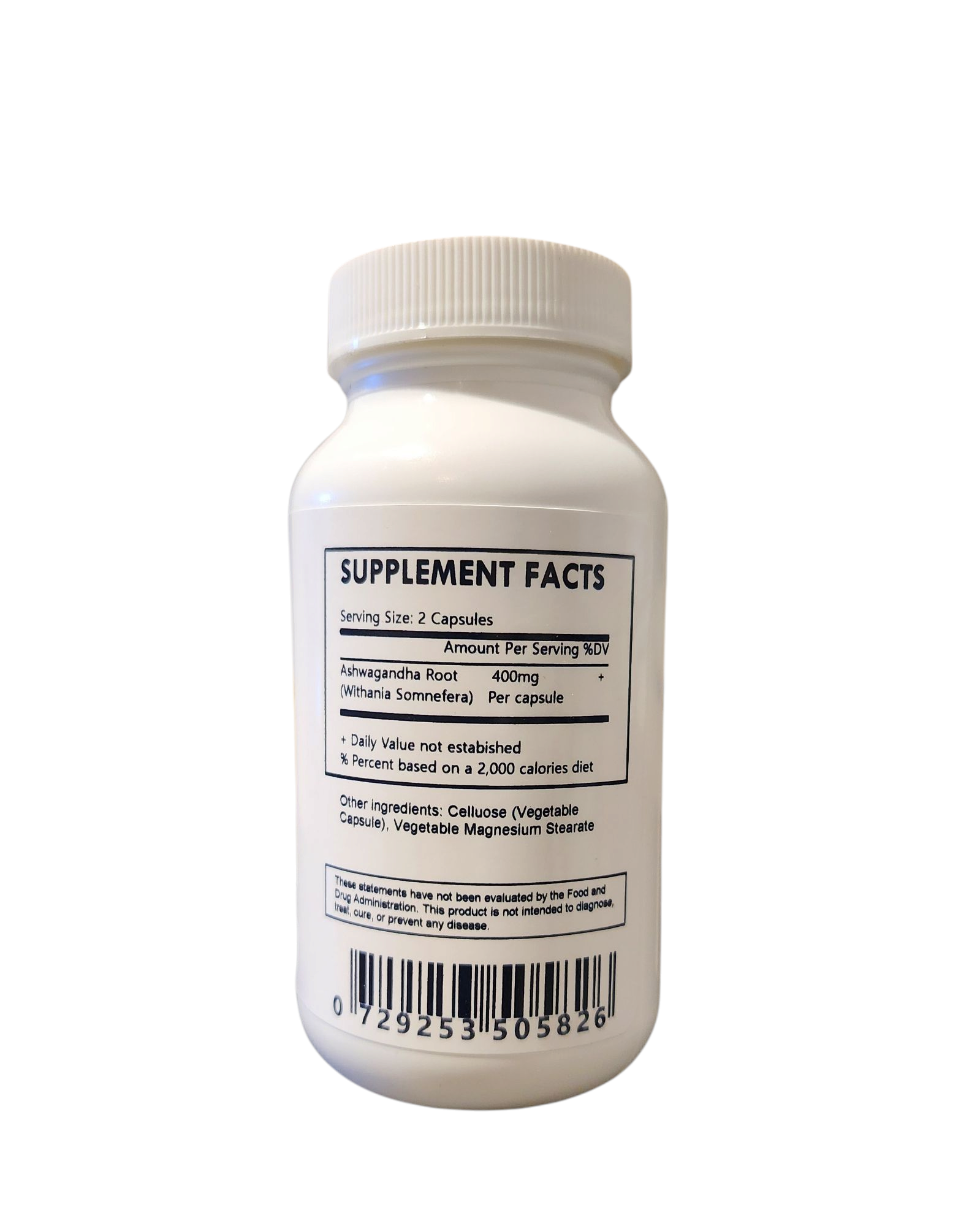 Ashwagandha Capsules - Organic - Herbal Island