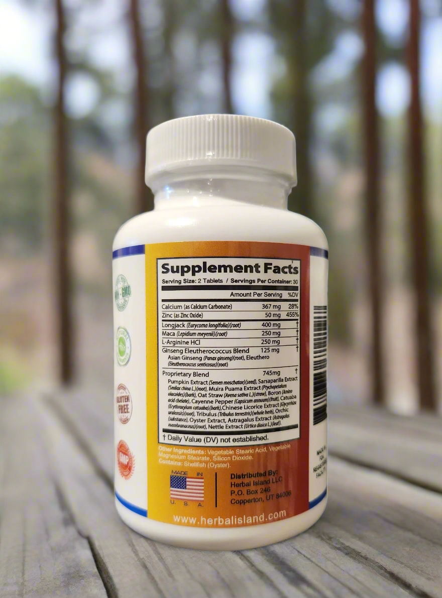 Male Enhancement - 60 Pills - Libido Boosting Formula - Herbal Island