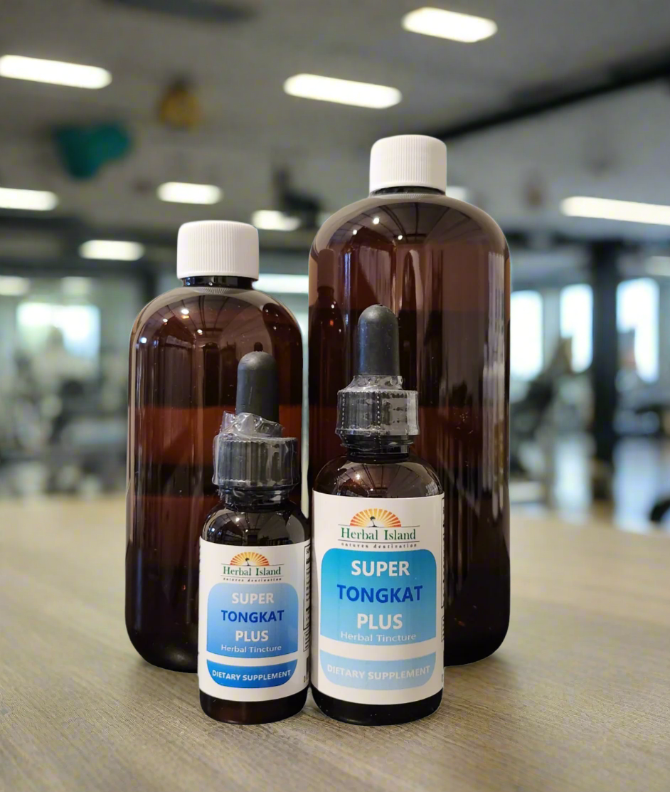 Tongkat Ali Liquid Plus Formula - Tongkat Ali 200:1 - Maca 10:1 - Horny Goat Weed 20% - Herbal Island