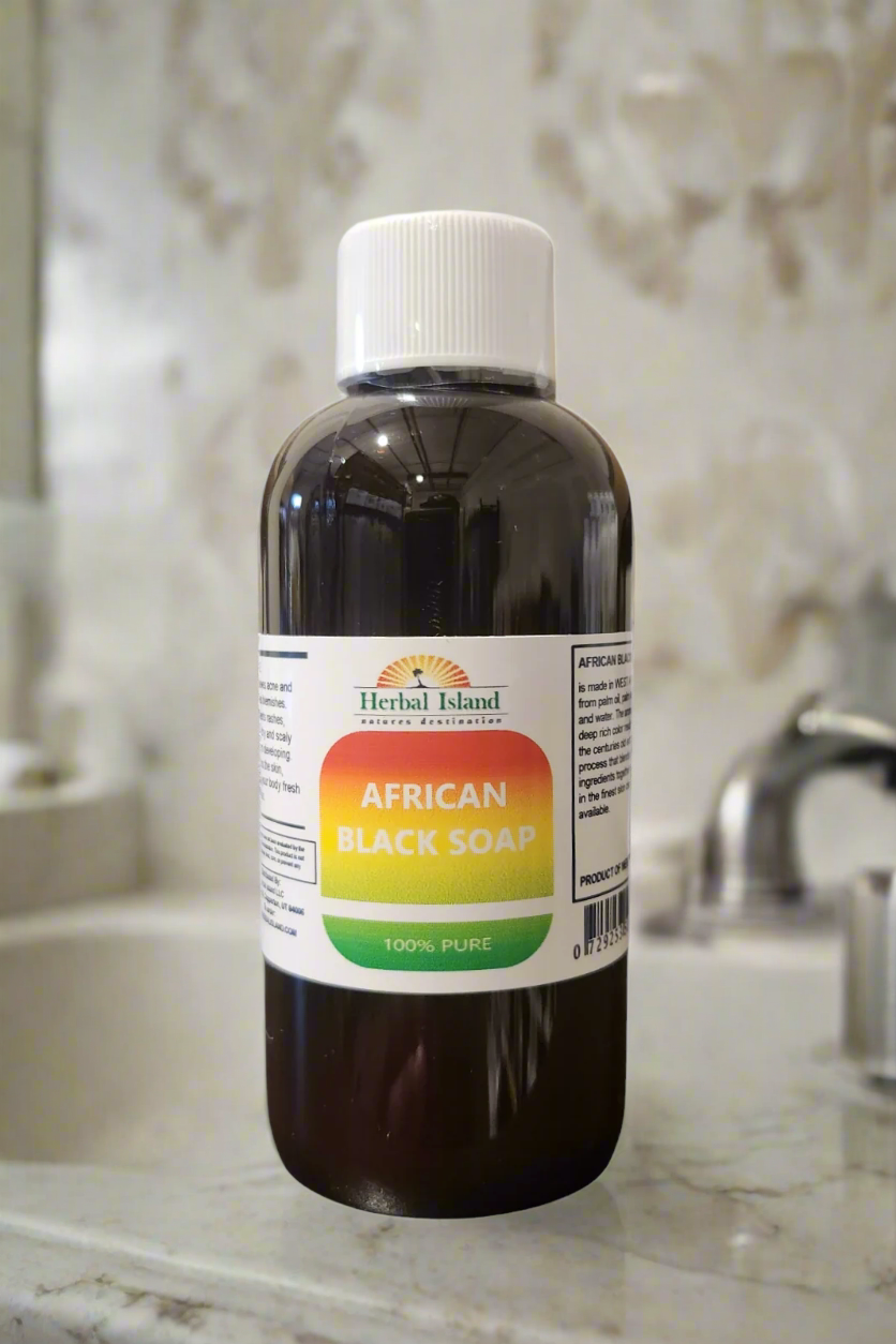 African Black Soap - 4 fl oz - Herbal Island