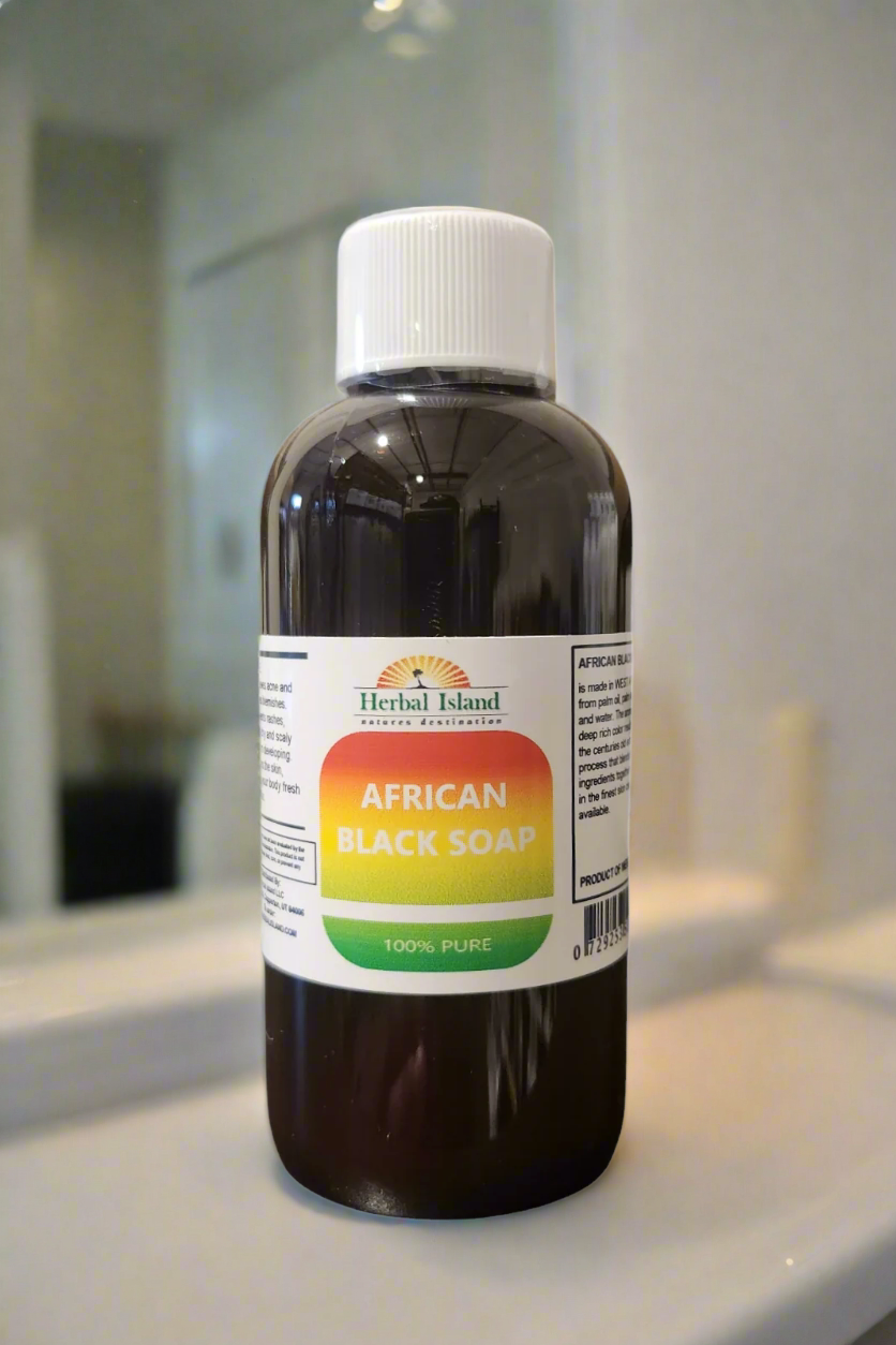 African Black Soap - 4 fl oz - Herbal Island