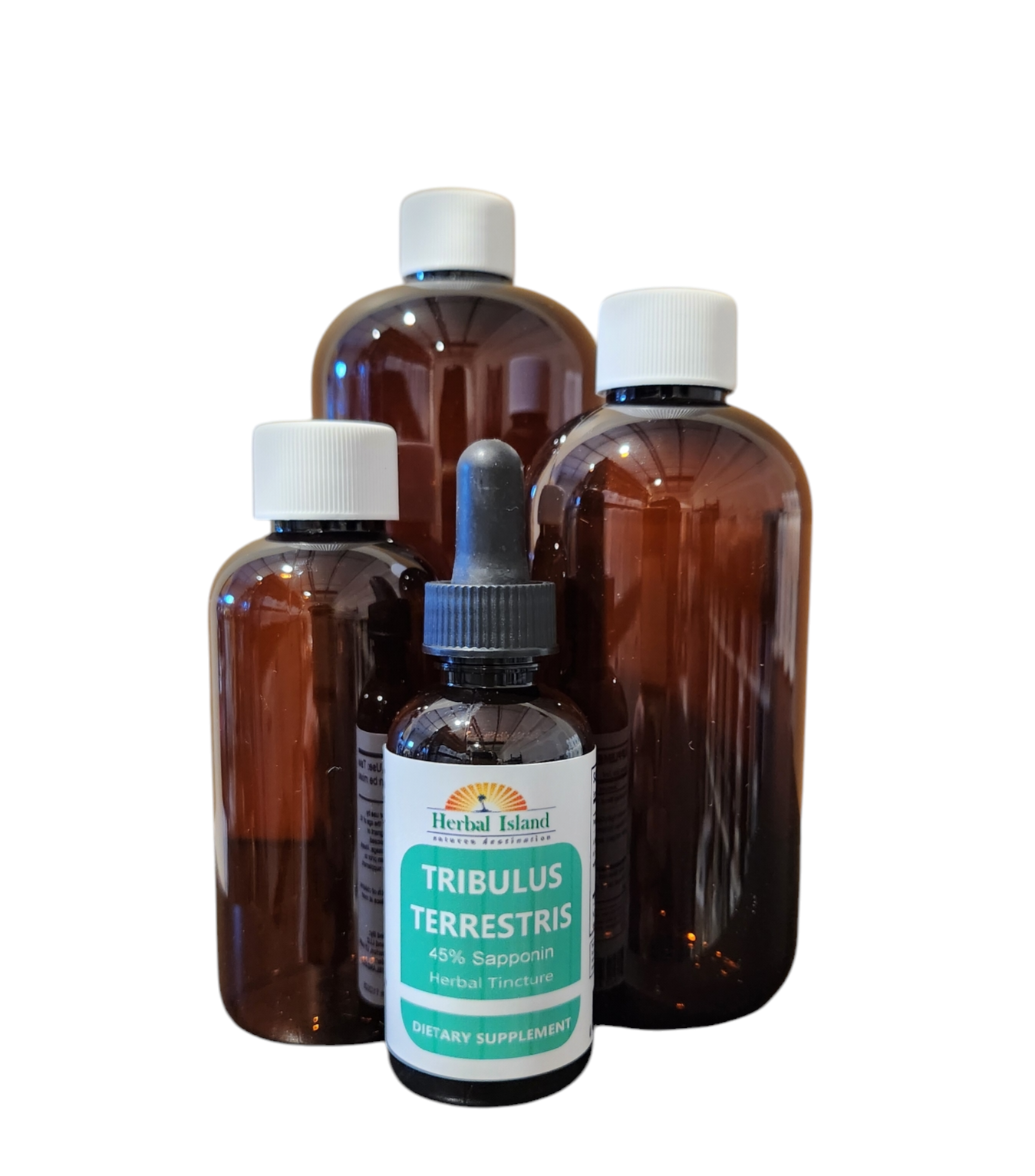 Tribulus Terrestris L Fruit Tincture - 45% Saponins (Alcohol Free) - Herbal Island