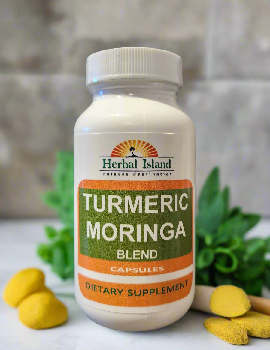 Turmeric & Moringa Blend Capsules - Herbal Island