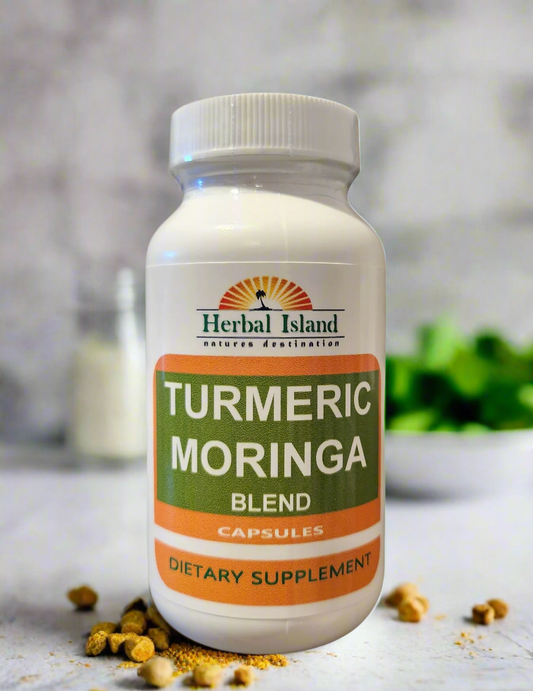 Turmeric & Moringa Blend Capsules - Herbal Island