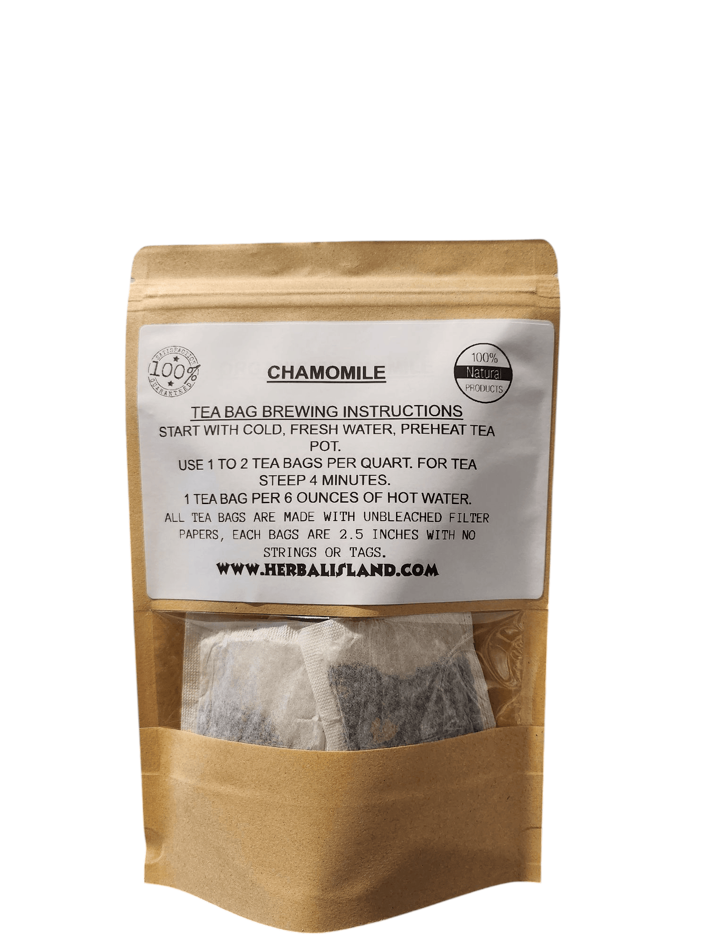 Chamomile Tea Bags - Herbal Island