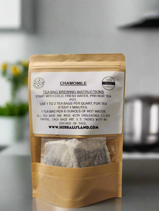 Chamomile Tea Bags - Herbal Island