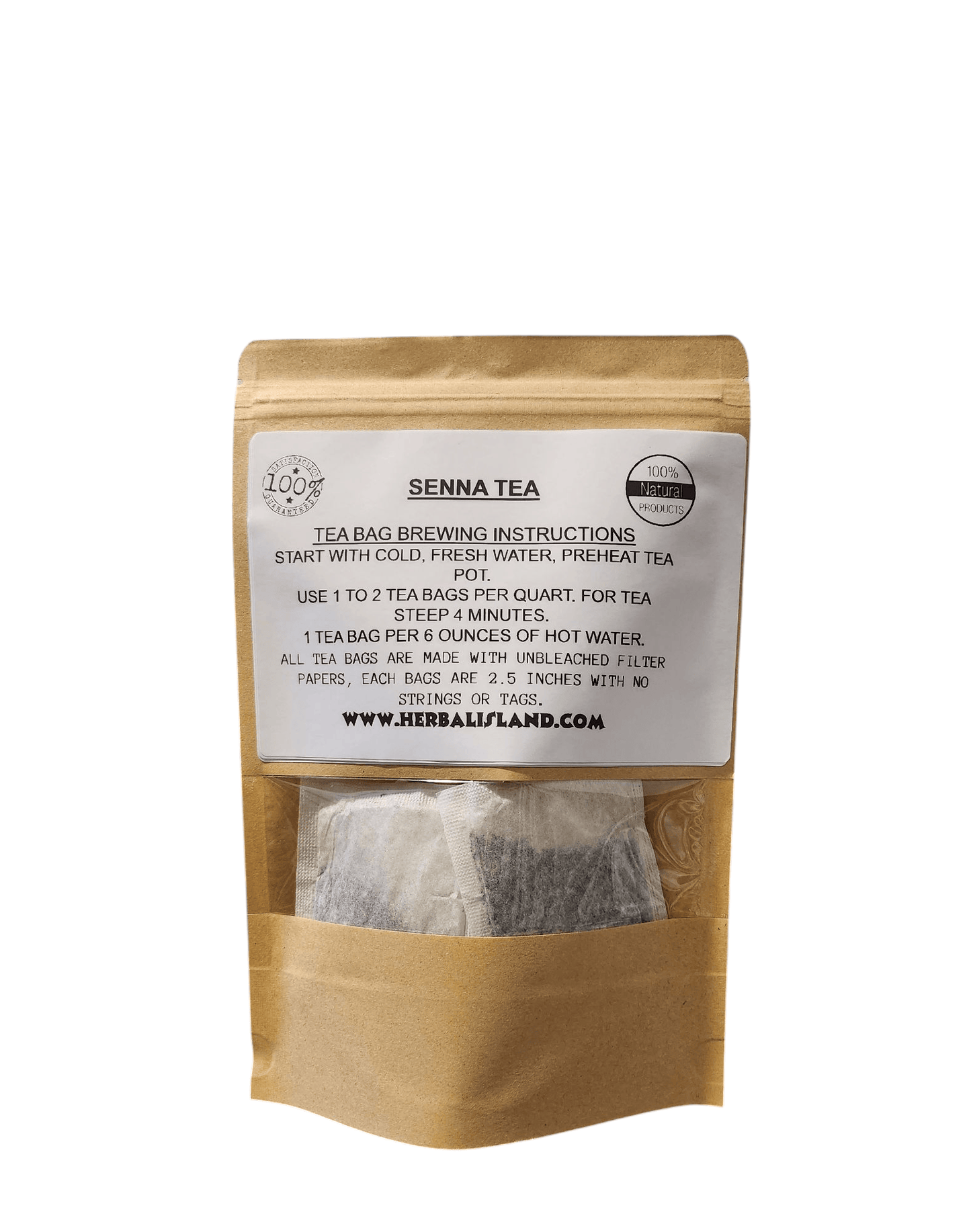 Senna Tea Bags - Organic - Herbal Island