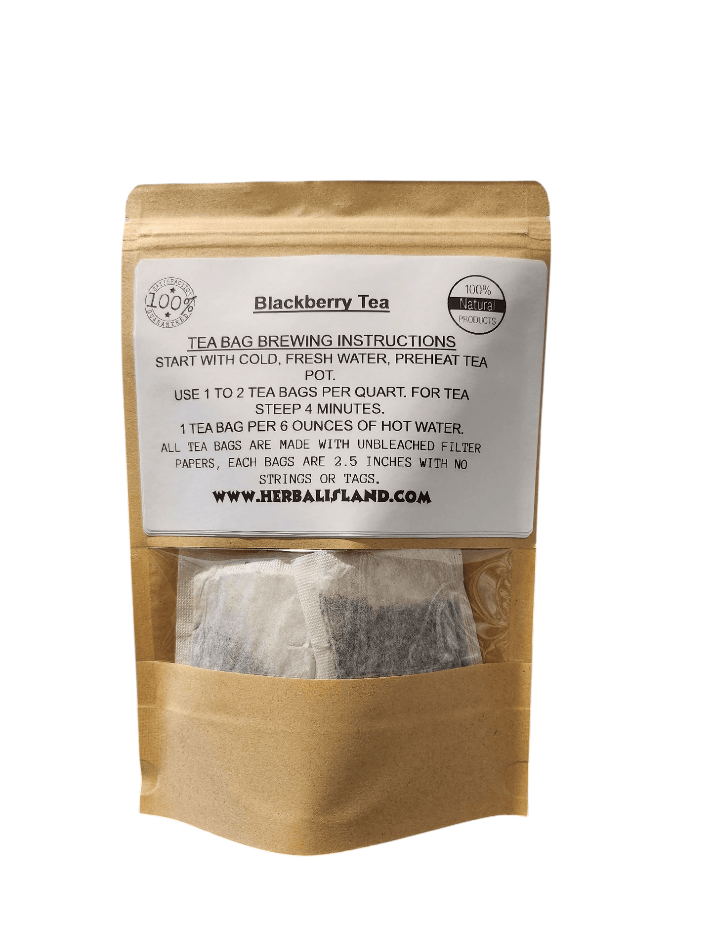 Blackberry Tea Bags - Herbal Island