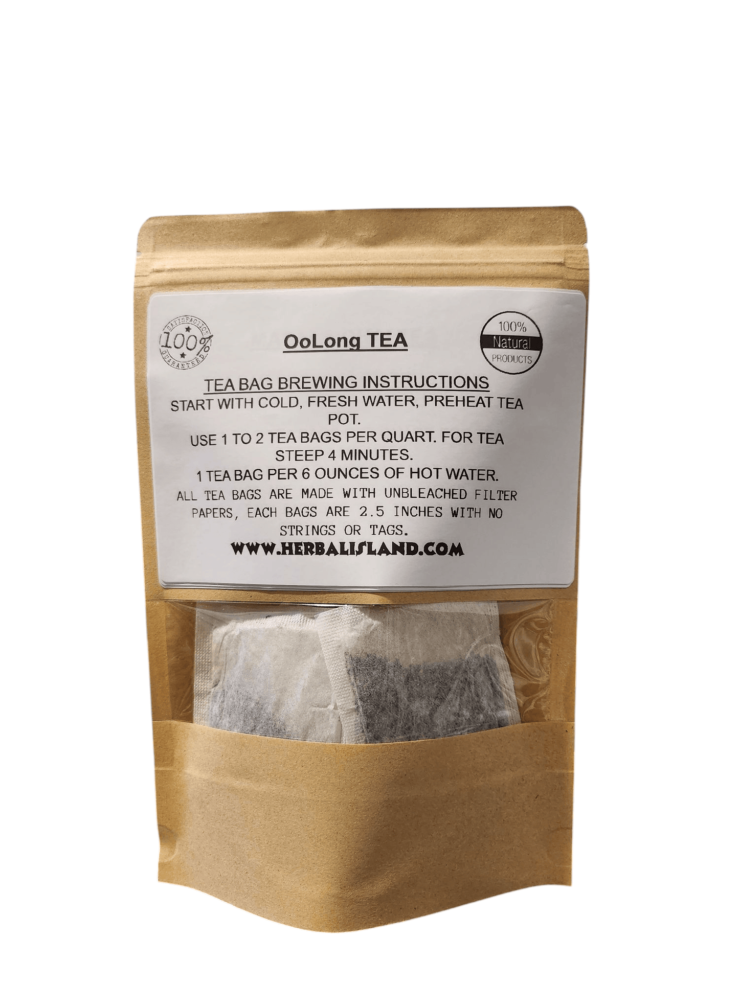 Oolong Tea Bags - Herbal Island