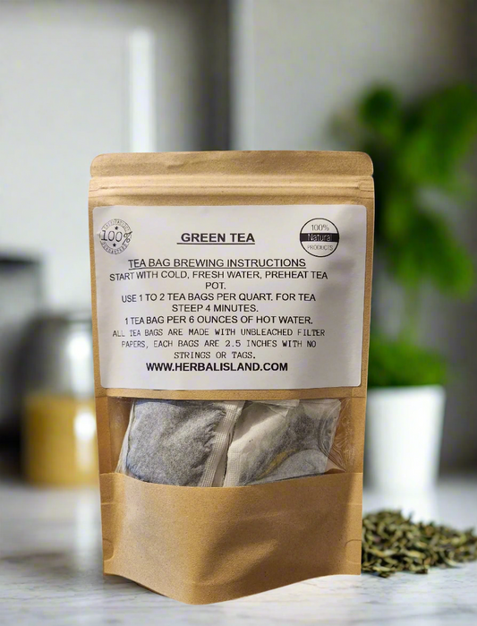 Green Tea Bags - Herbal Island