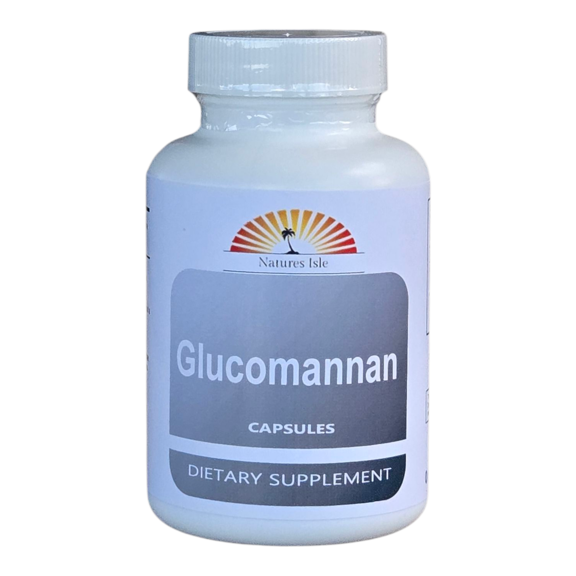 Glucomannan Powder Capsules (Konjac Root) - Herbal Island
