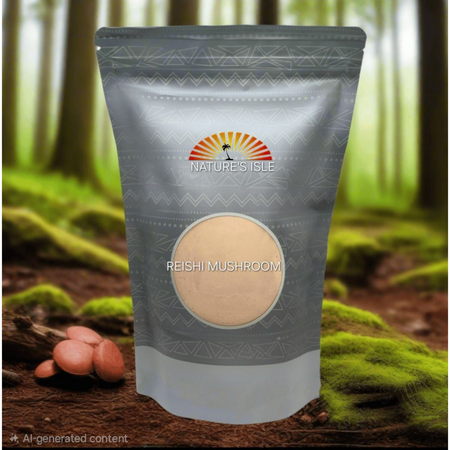 Reishi Mushroom Powder (Ganoderma lucidum)