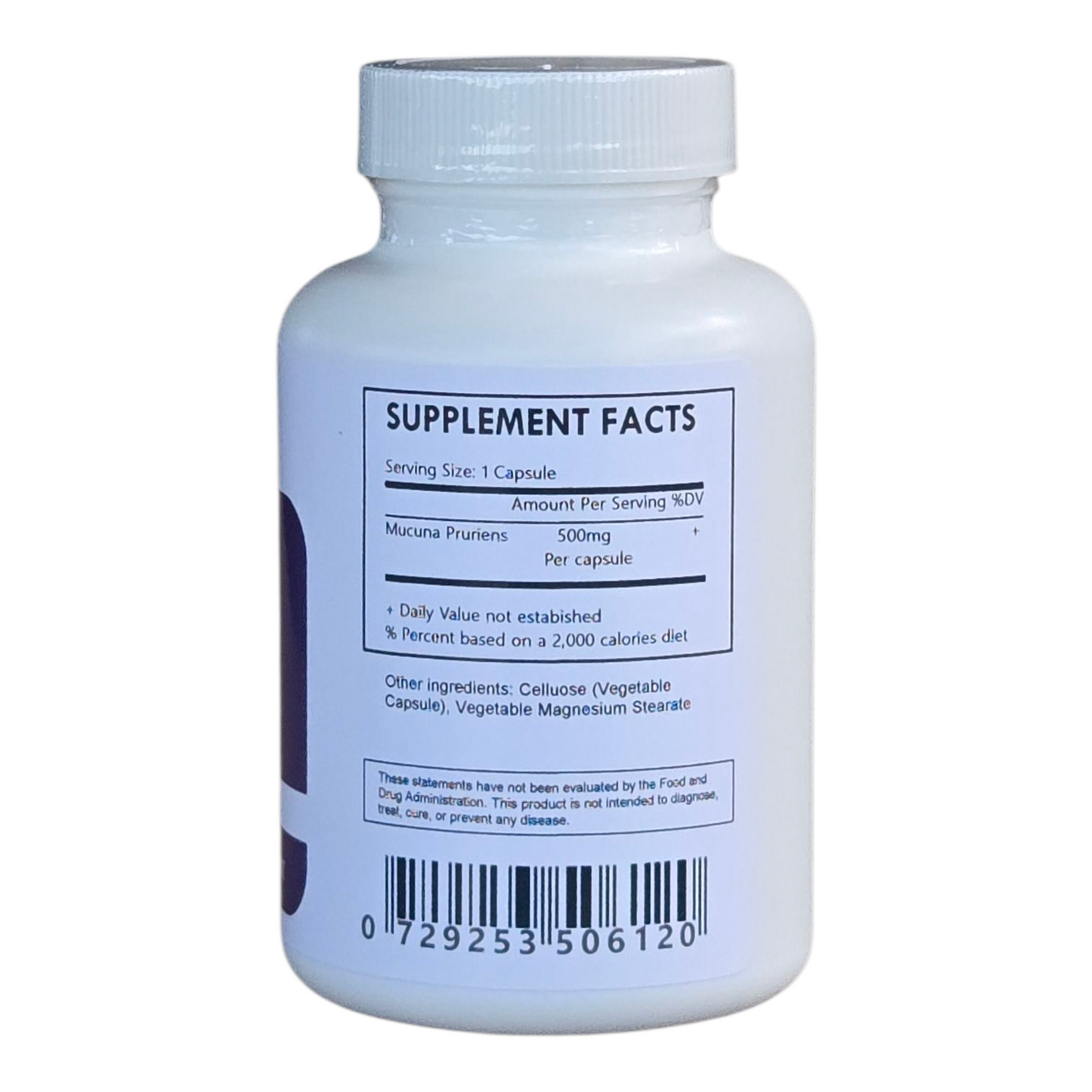 Mucuna Pruriens - Extract Capsules 20% L-Dopa Velvet Bean - Herbal Island