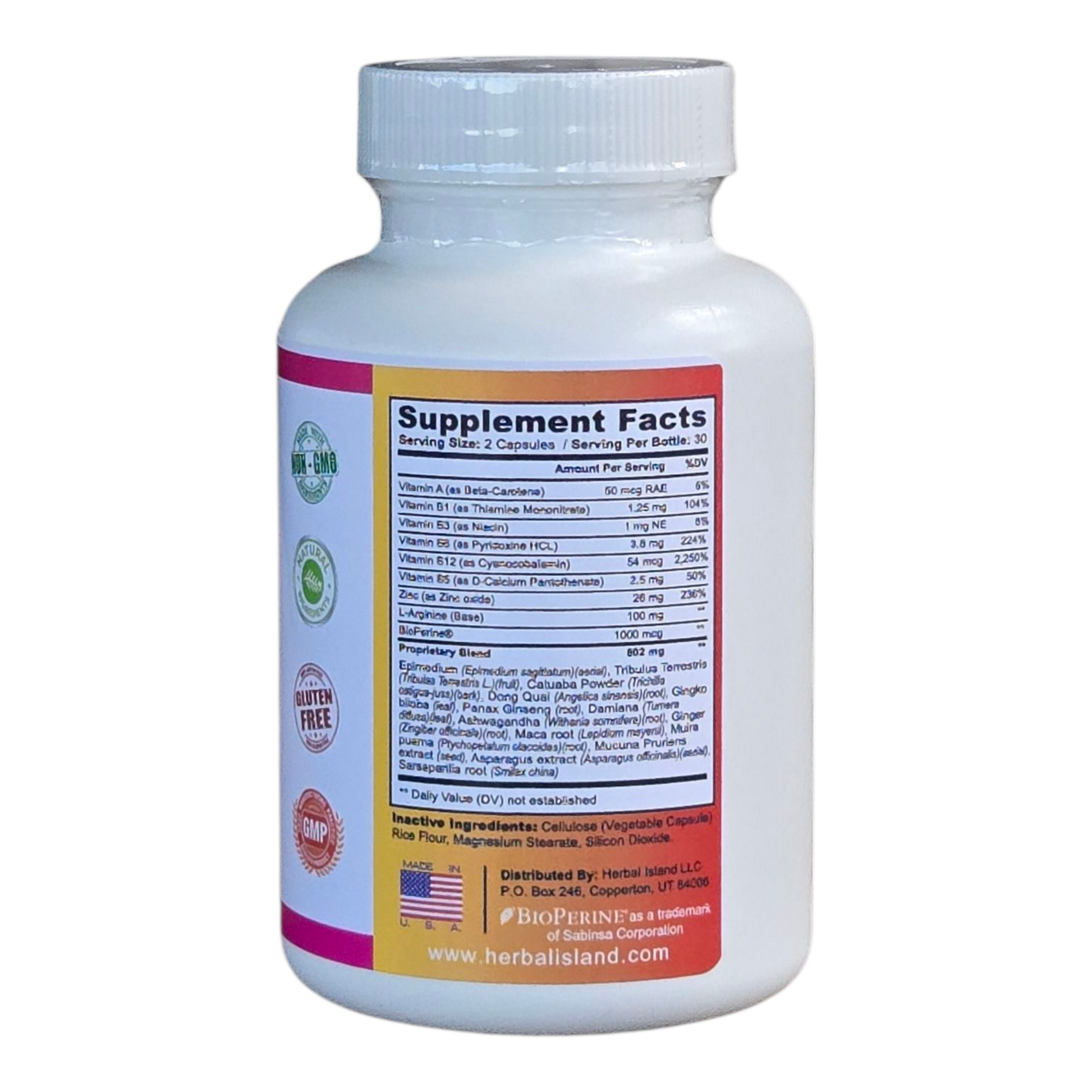 Female Enhancement - 60 Capsules - Libido Boosting Formula - Herbal Island