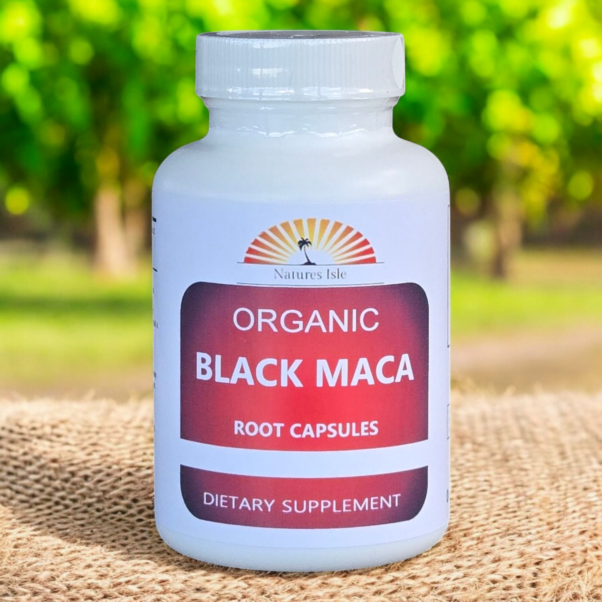 Black Maca Root  Capsules - Organic - Herbal Island