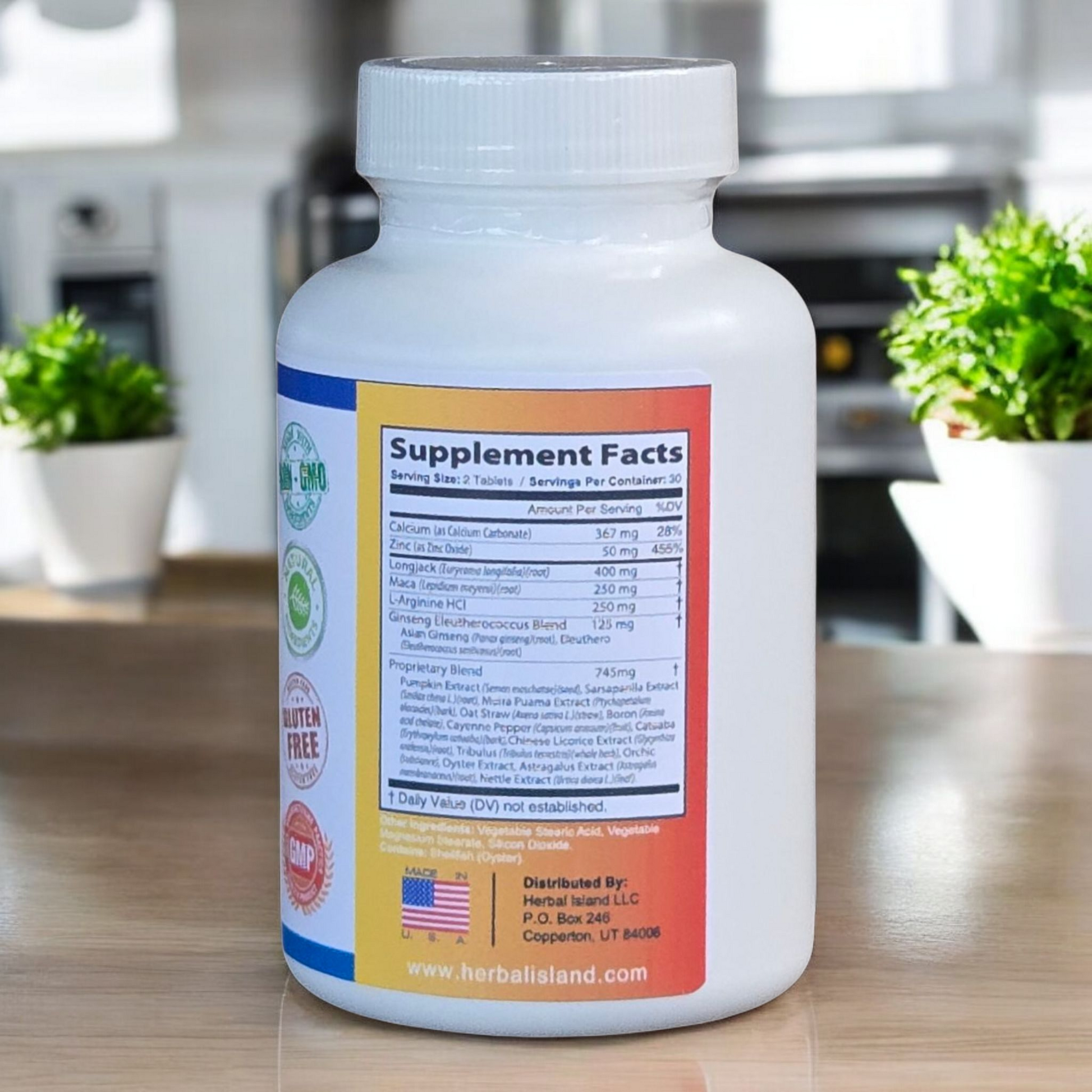 Male Enhancement - 60 Pills - Libido Boosting Formula - Herbal Island