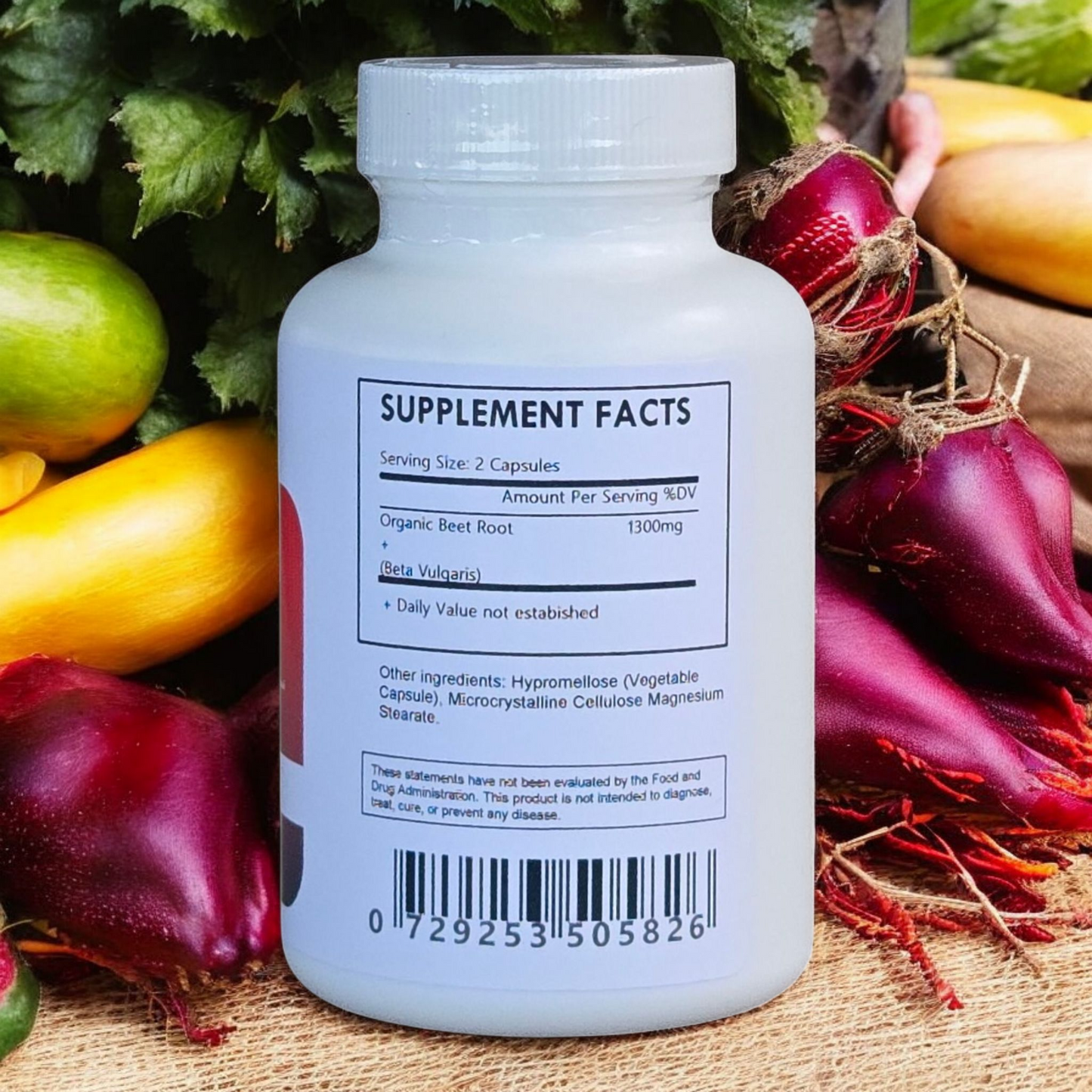 Beet Root Capsules - Organic - 1300MG - Herbal Island