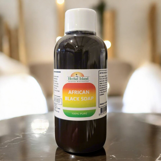 African Black Soap - 4 fl oz - Herbal Island