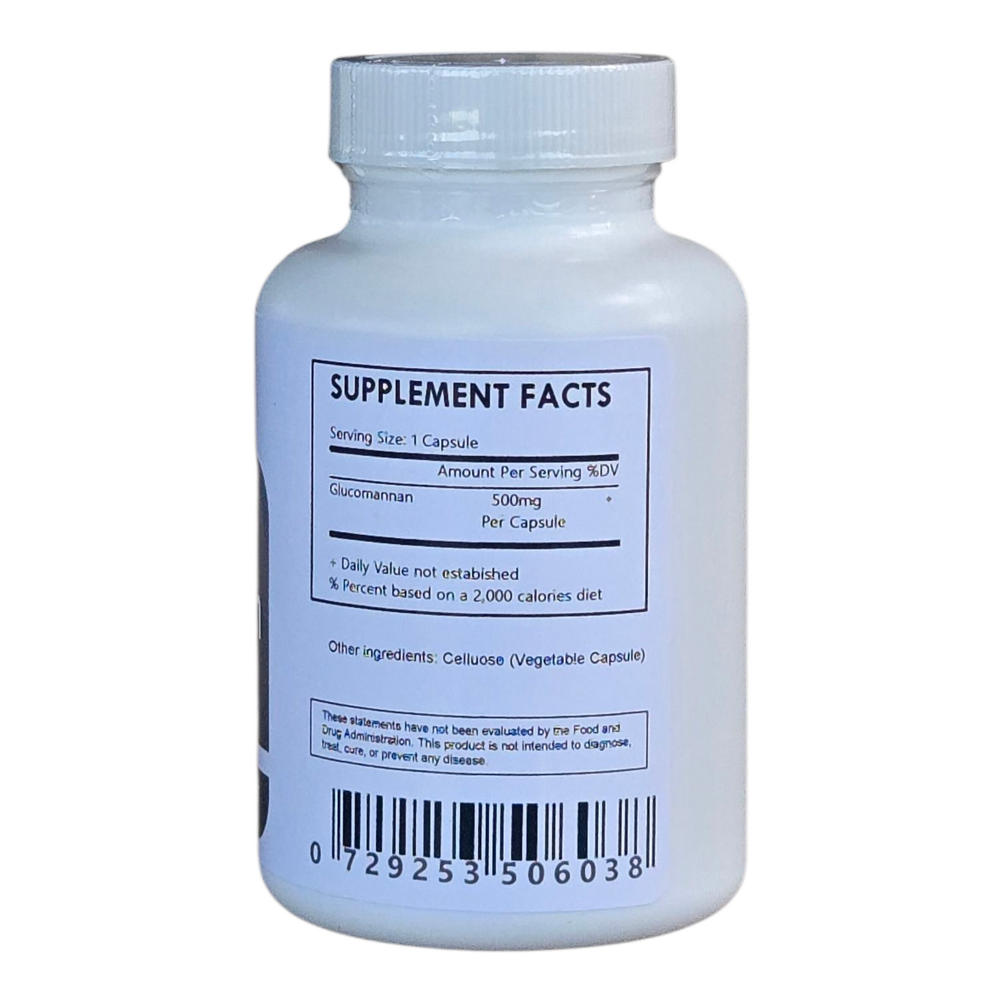 Glucomannan Powder Capsules (Konjac Root) - Herbal Island