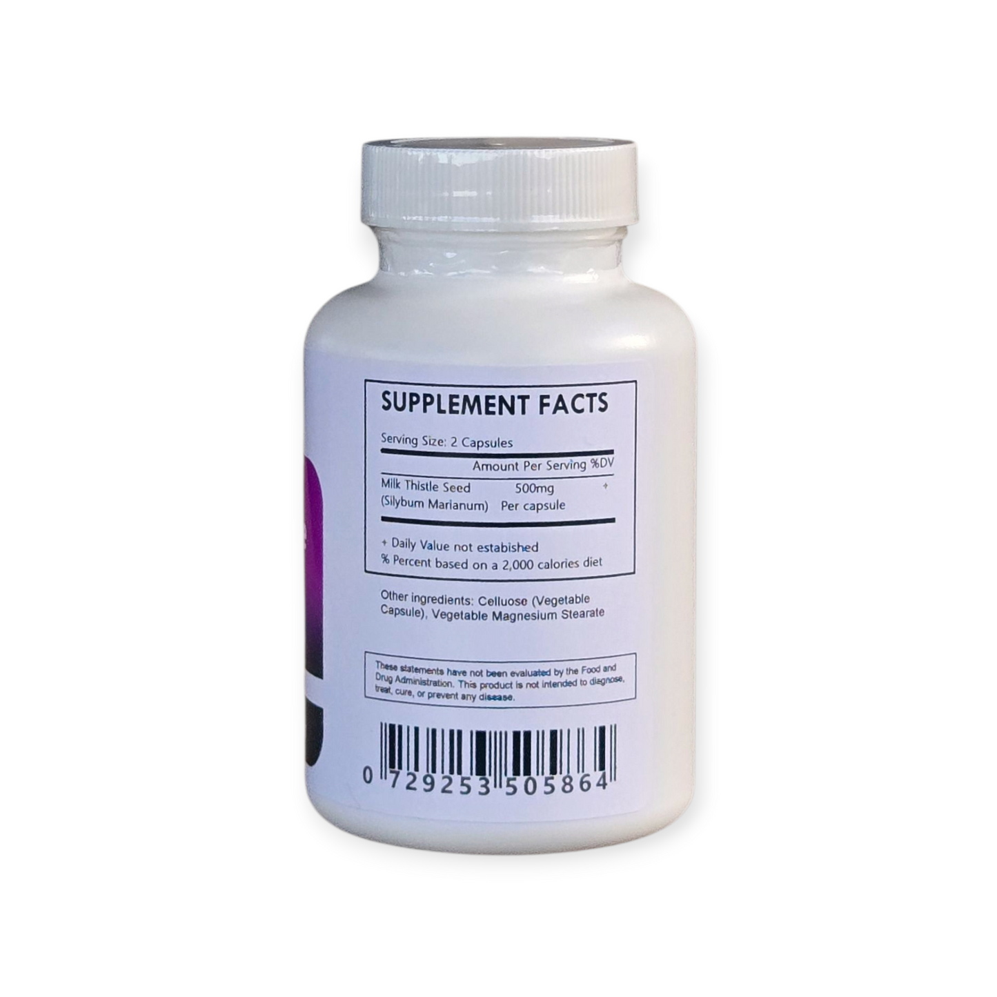 Milk Thistle Seed Powder Capsules 500mg - Herbal Island