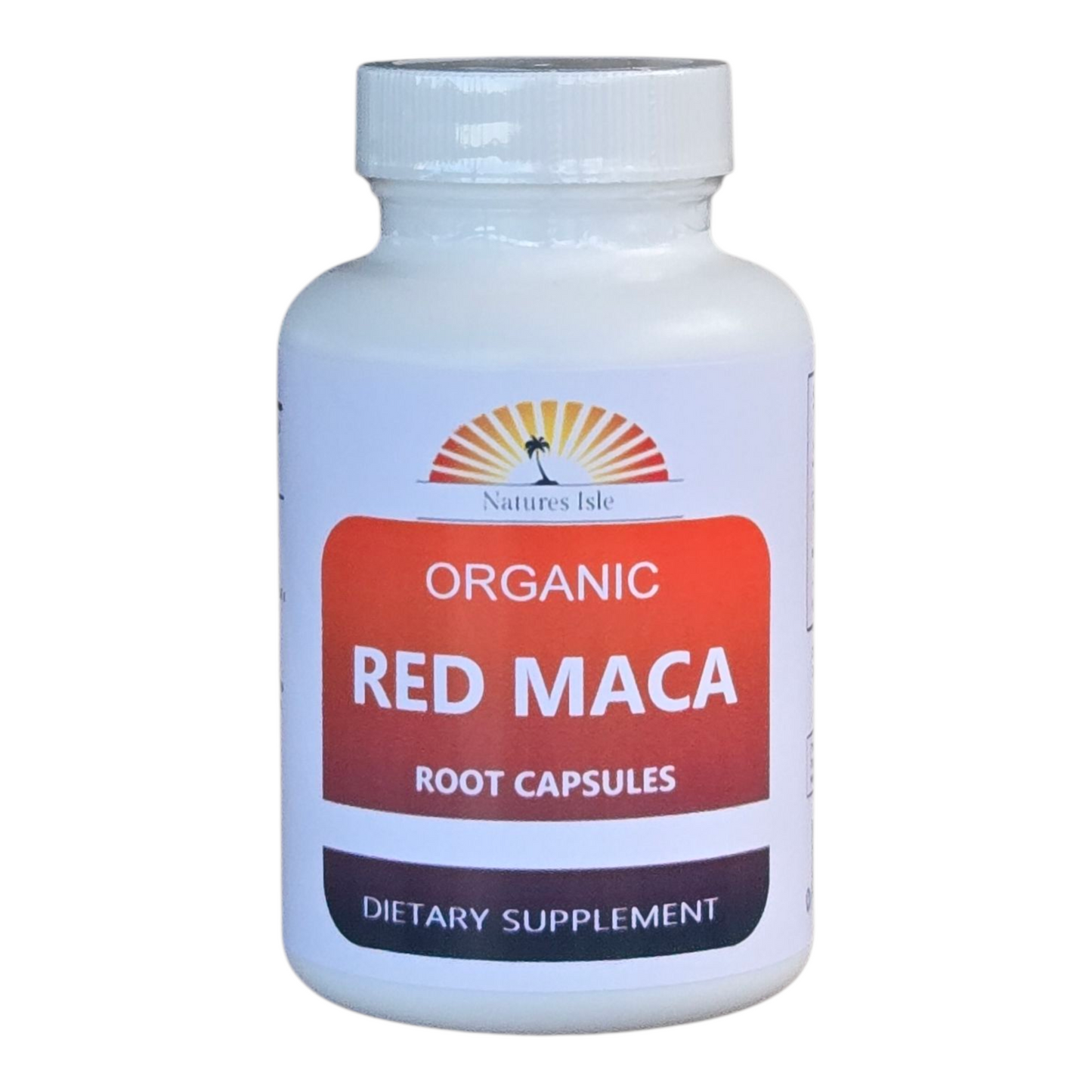 Red Maca Root  Capsules - Organic - Herbal Island