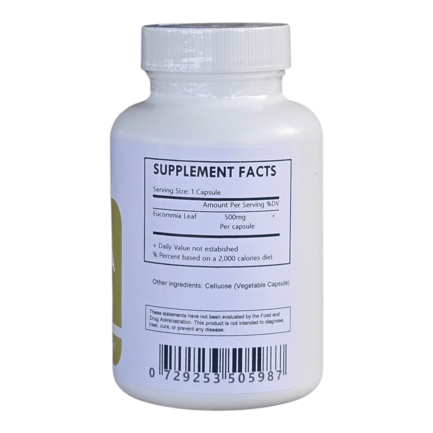 Eucommia Leaf Powder Capsules (500mg Each) - Herbal Island