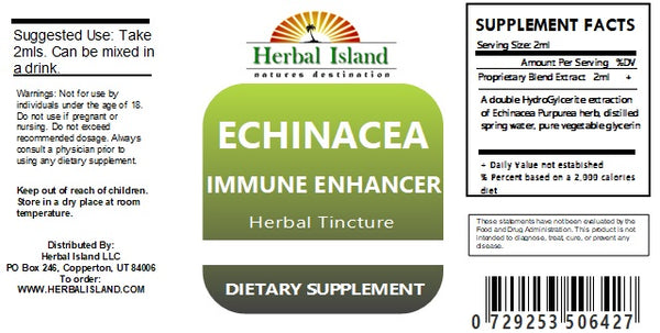 Echinacea Herb Extract -  Immune Support for Cold & Flu - Alcohol Free