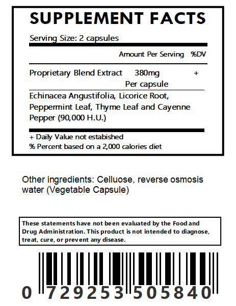 Herpes Formula - All Natural - 60 Capsules - Herbal Island