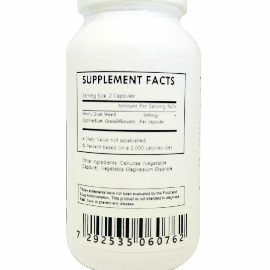 Horny Goat Weed Extract Powder 10:1 Capsules - Herbal Island