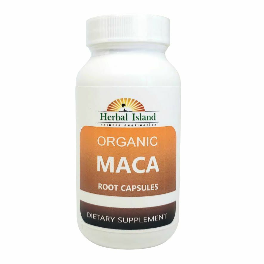 Maca Root Powder Capsules Organic - Herbal Island