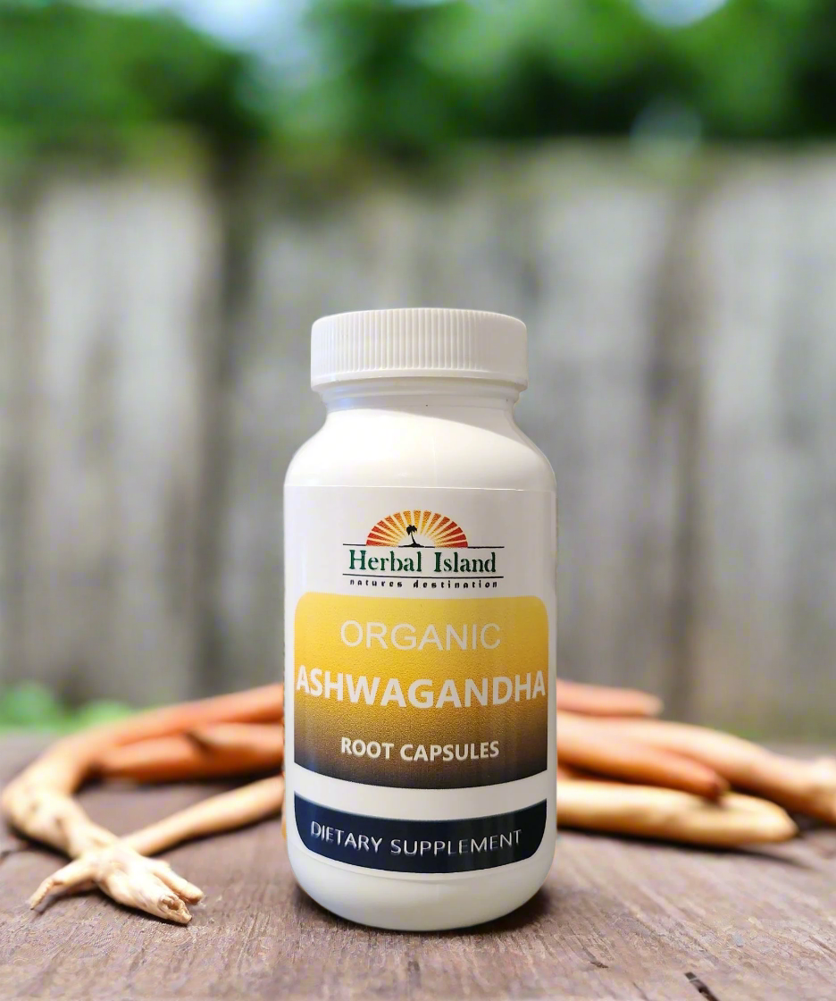 Ashwagandha Capsules - Organic - Herbal Island