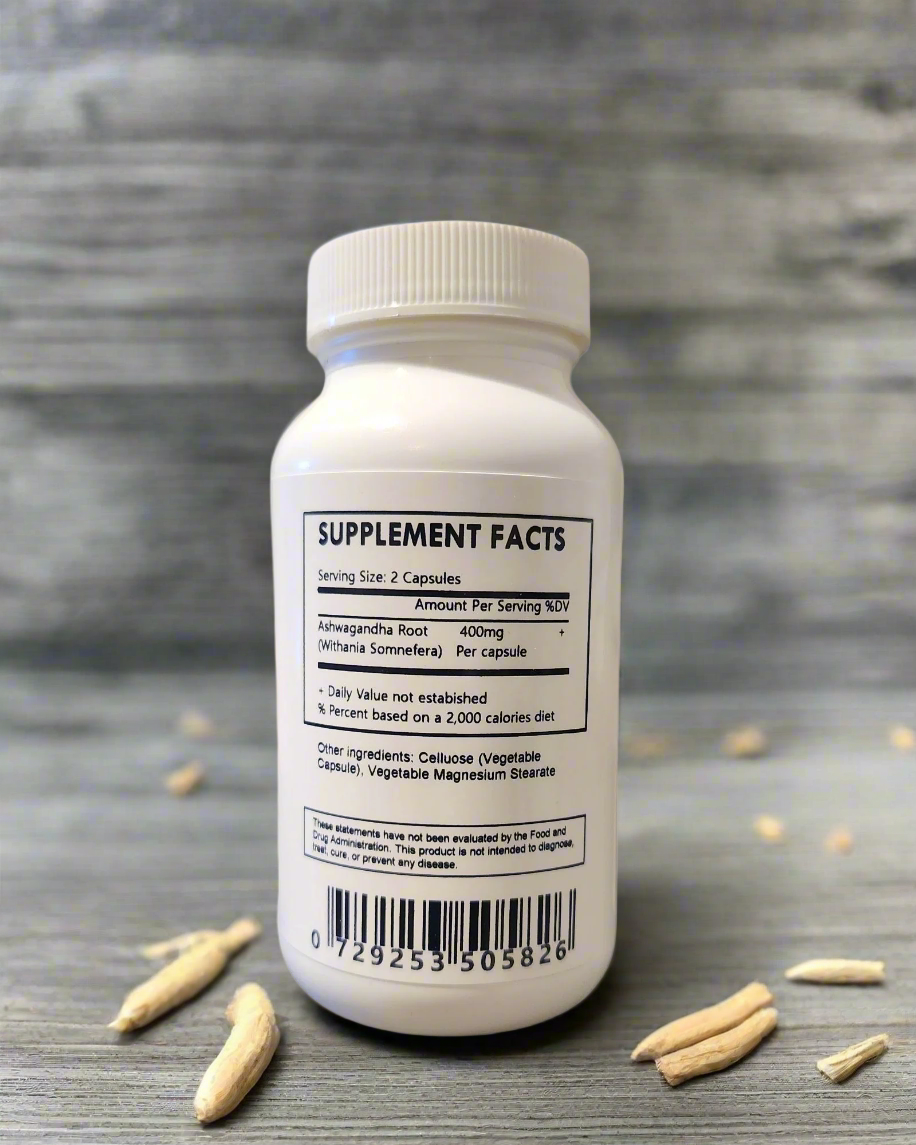 Ashwagandha Capsules - Organic - Herbal Island
