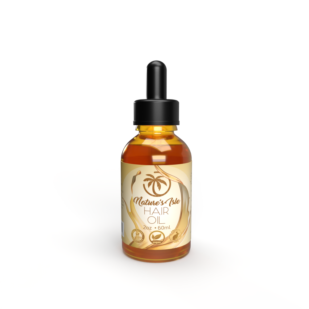 Hair Oil - All Natural - 60ml Bottle - Herbal Island