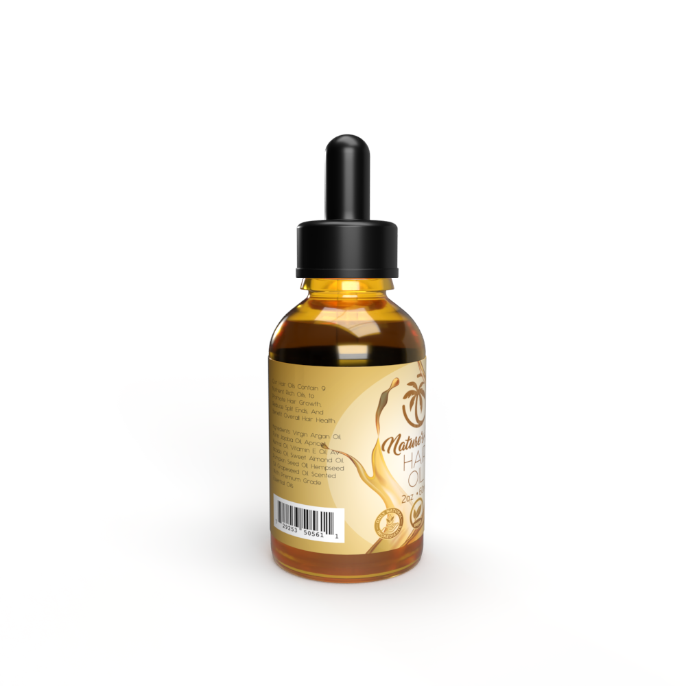 Hair Oil - All Natural - 60ml Bottle - Herbal Island