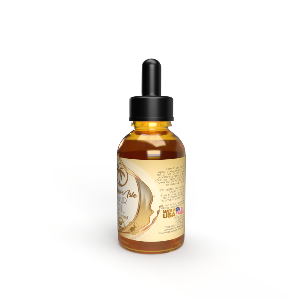 Hair Oil - All Natural - 60ml Bottle - Herbal Island