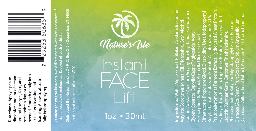 INSTANT FACE LIFT CREAM - Herbal Island