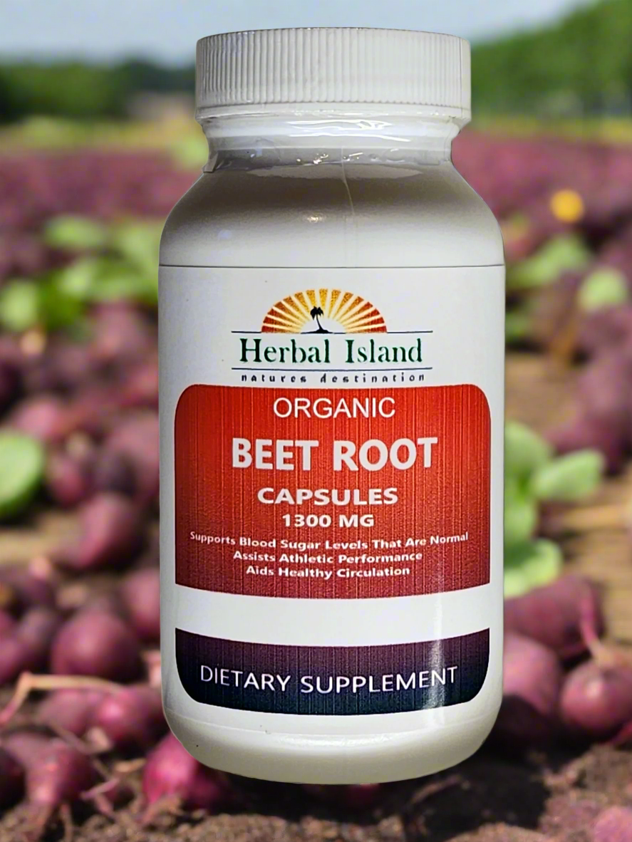 Beet Root Capsules - Organic - 1300MG - Herbal Island