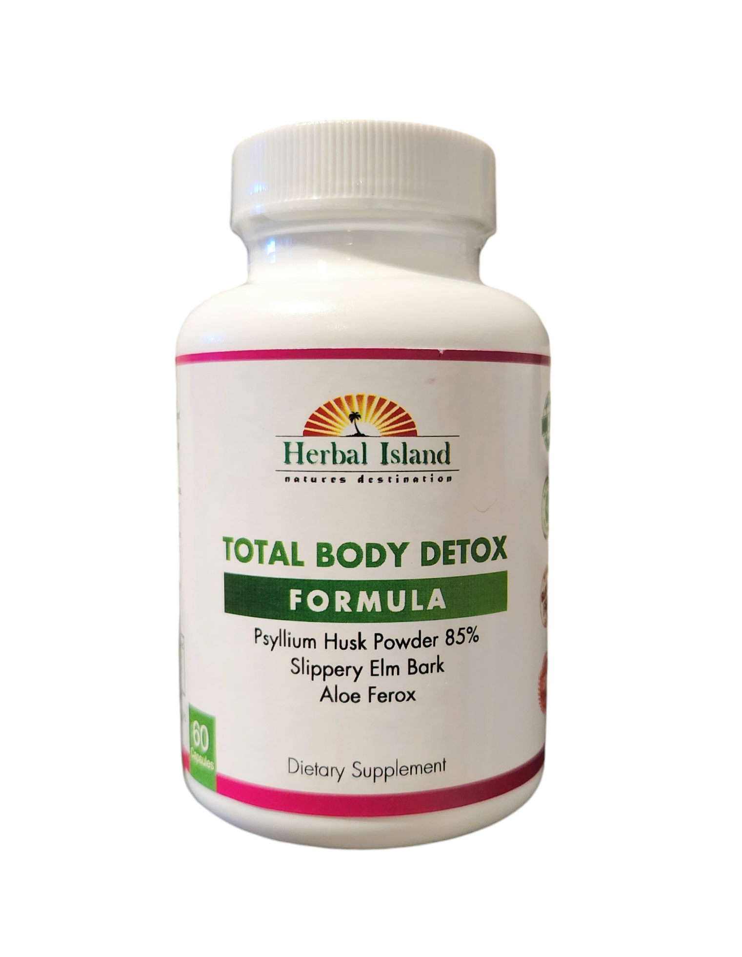 Total Body Detox - All Natural - 60 Capsules - Herbal Island