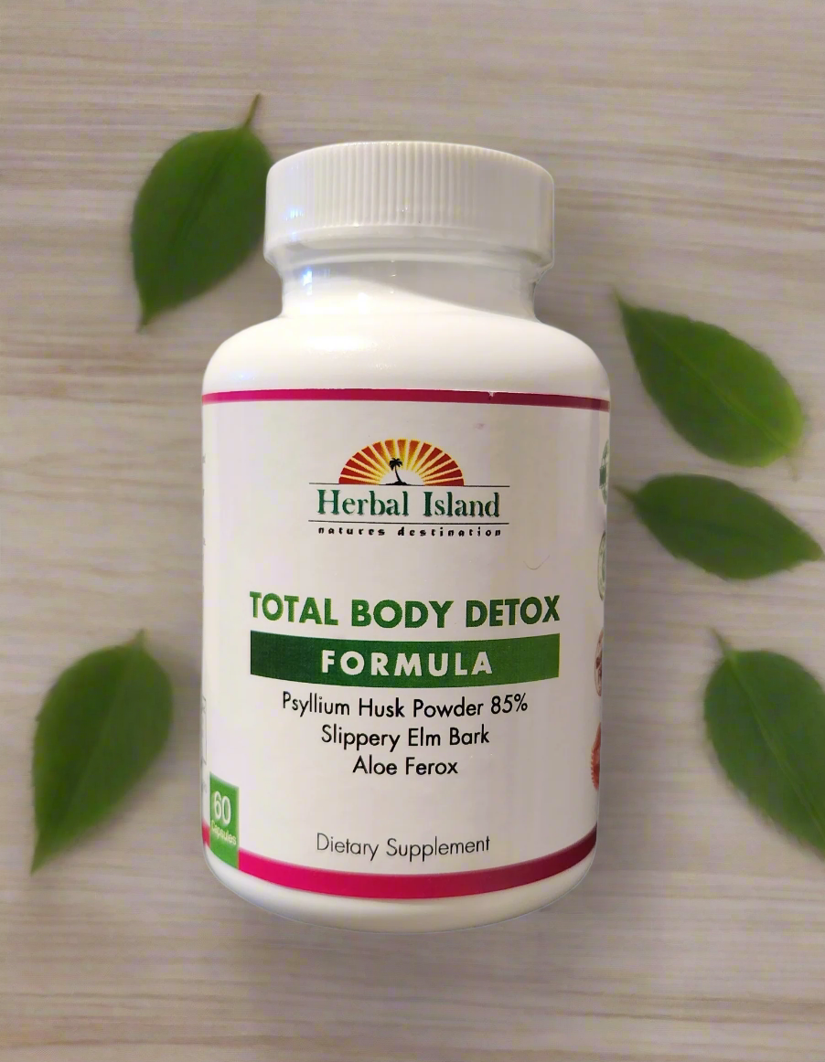 Total Body Detox - All Natural - 60 Capsules - Herbal Island