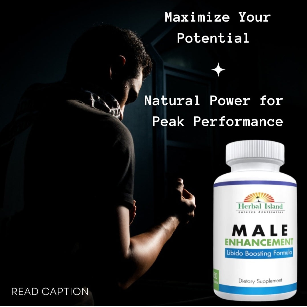 Male Enhancement - 60 Pills - Libido Boosting Formula - Herbal Island