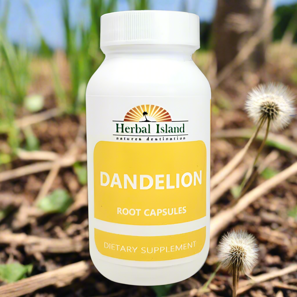 Dandelion Root Powder Capsules (500mg) - Herbal Island