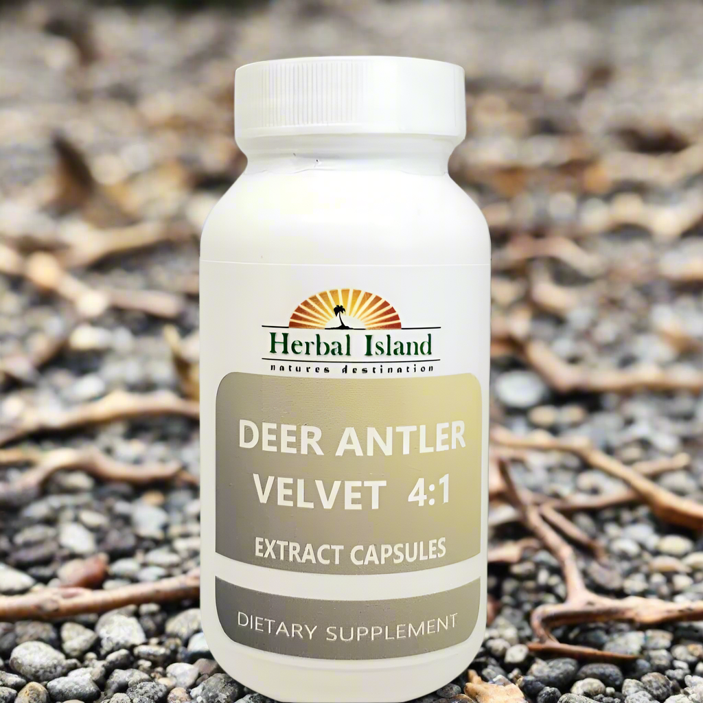 Deer Antler Velvet Extract Powder 4:1 Capsules - Herbal Island