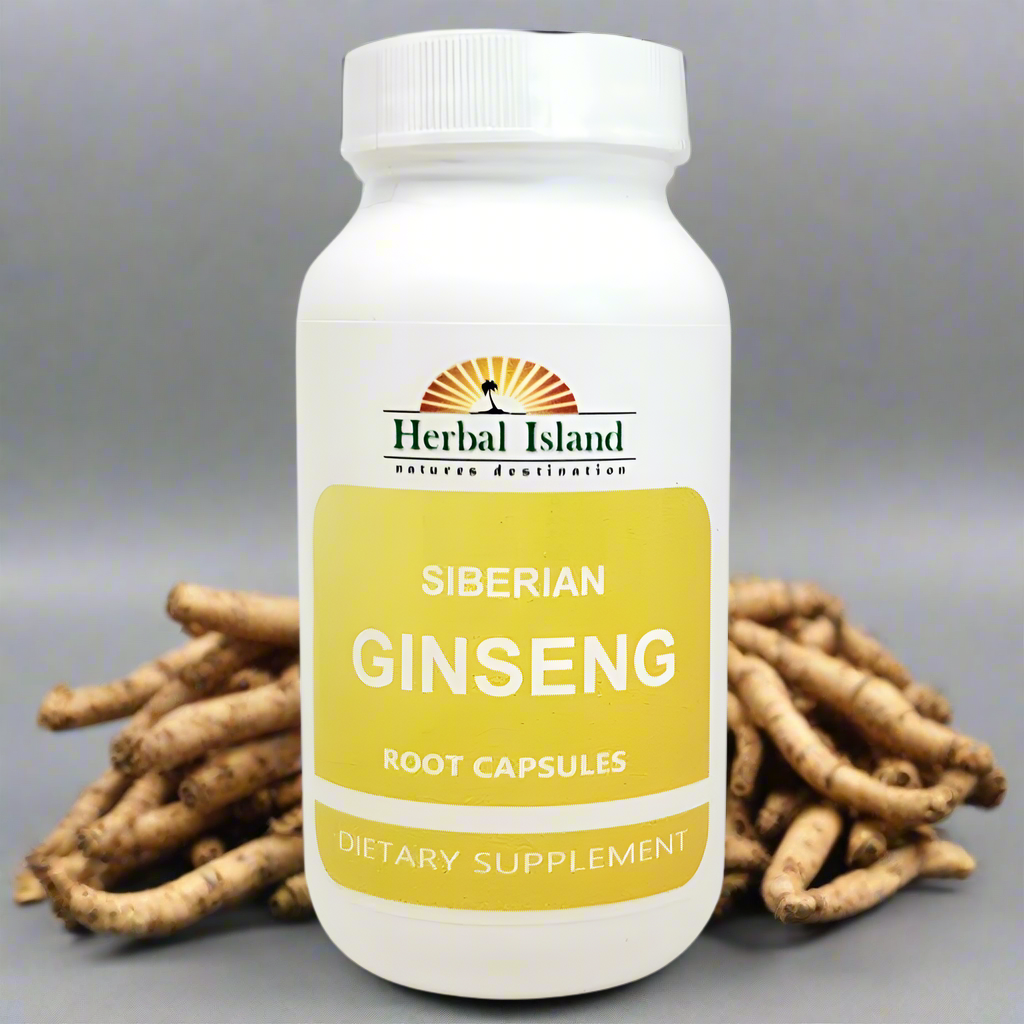 Ginseng - Siberian - Eleuthero Root Capsules - Herbal Island