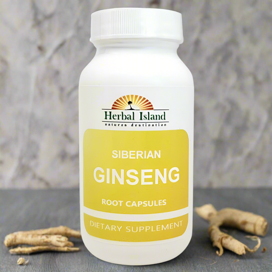 Ginseng - Siberian - Eleuthero Root Capsules - Herbal Island