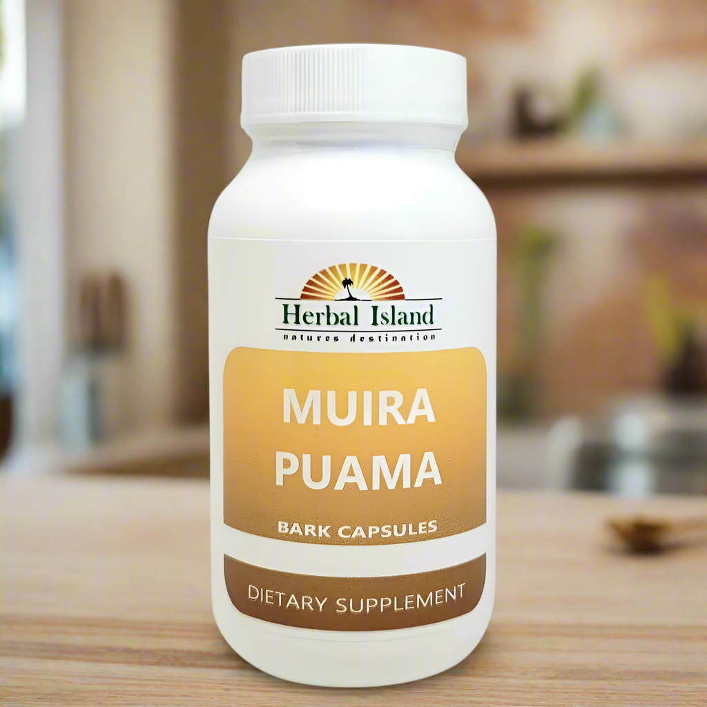 Muira Puama Bark Powder Capsules 500mg - Herbal Island