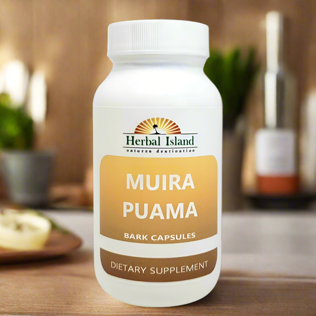 Muira Puama Bark Powder Capsules 500mg - Herbal Island