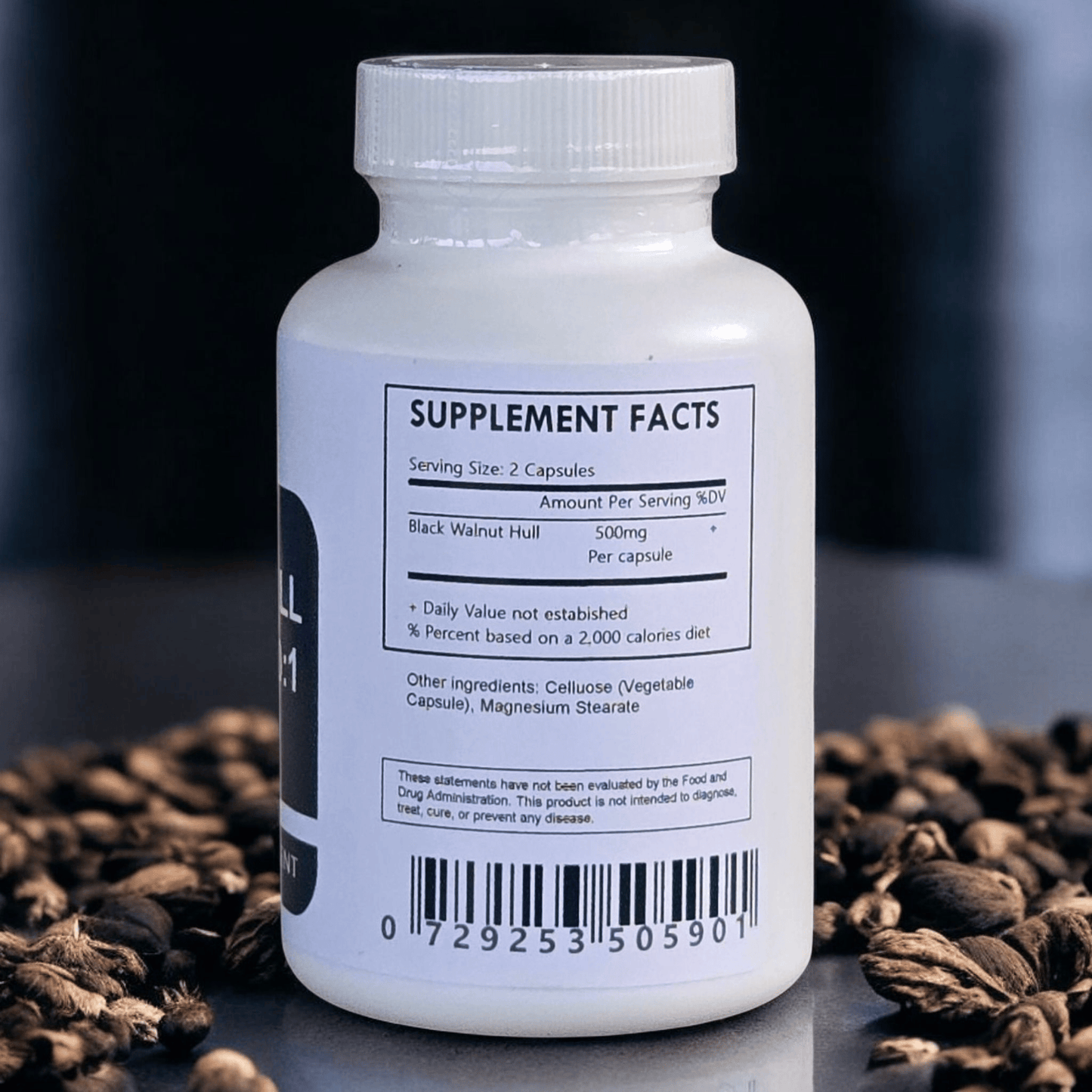 Black Walnut Hulls Extract 10:1 Capsules