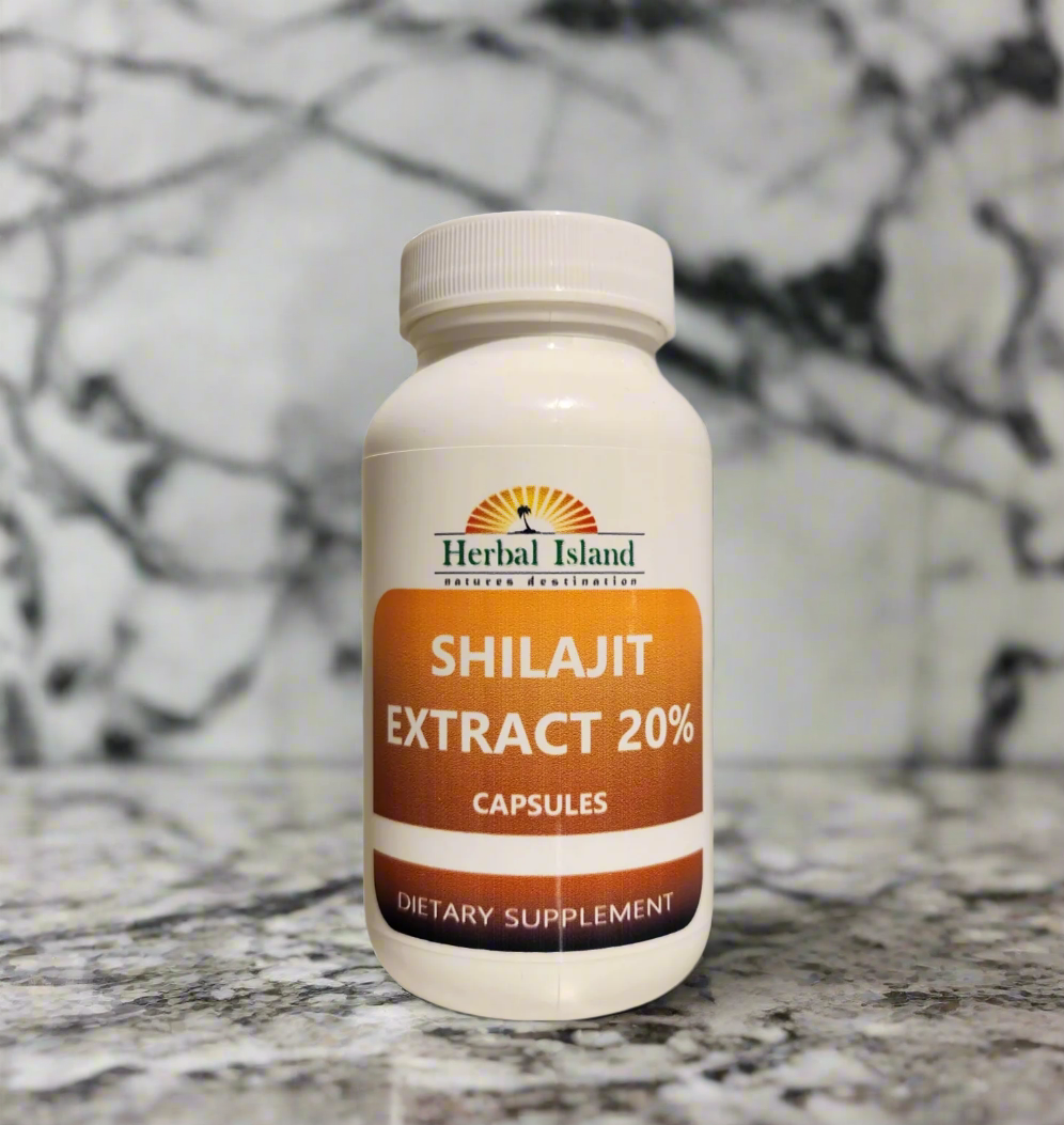 Shilajit Extract 20% Capsules - Herbal Island