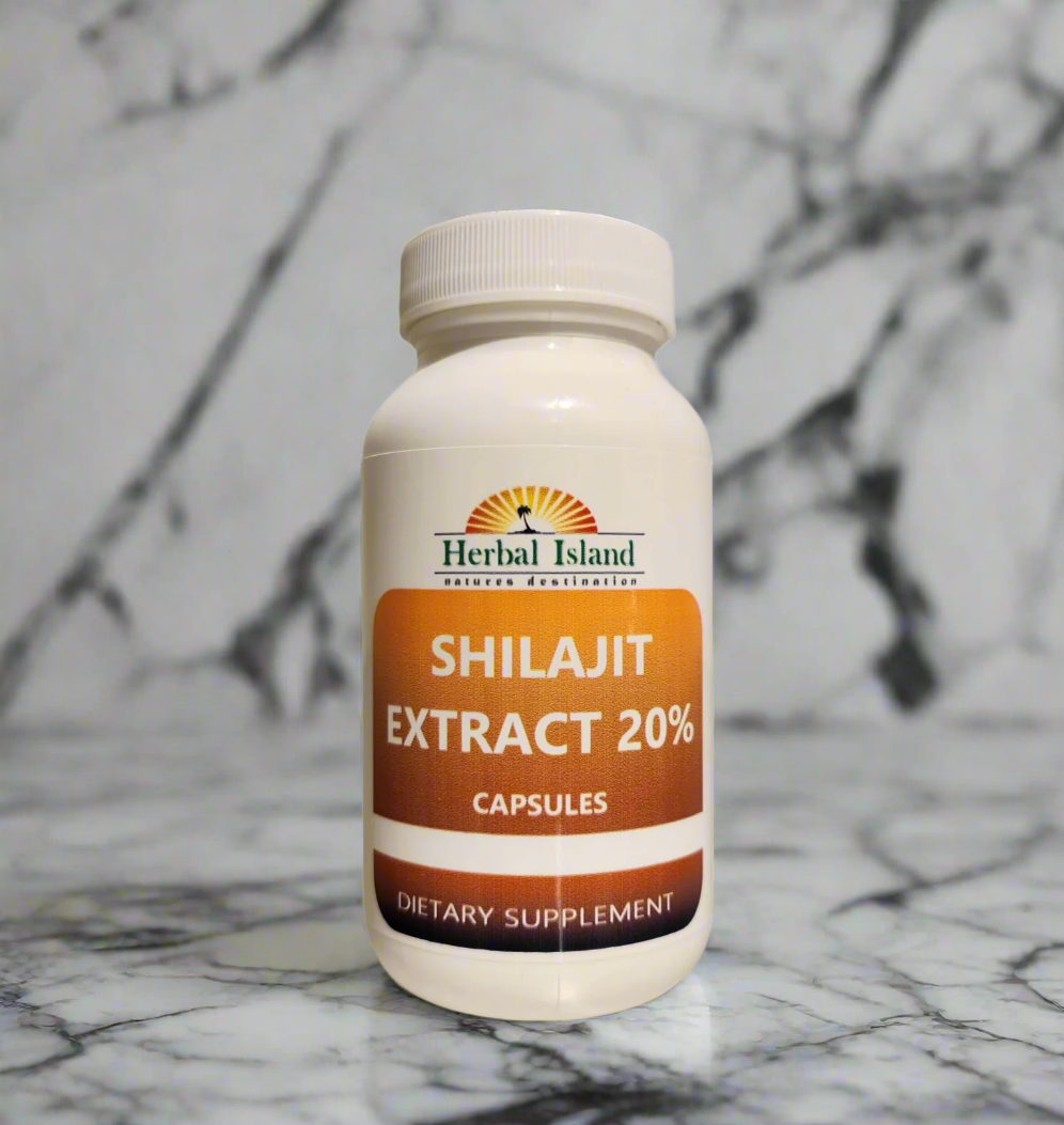 Shilajit Extract 20% Capsules - Herbal Island