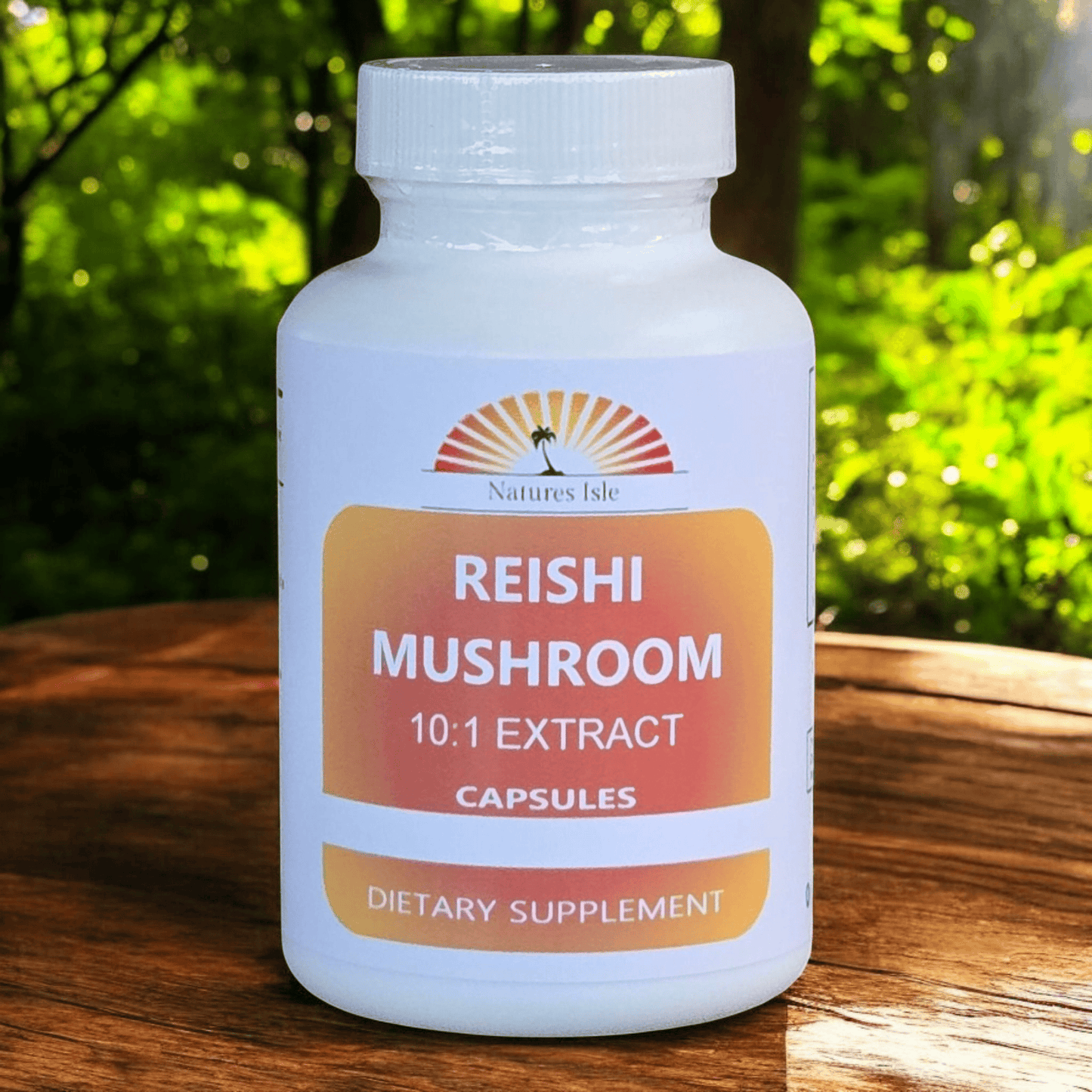 Reishi Mushroom Extract 10:1 Capsules (35% Polysaccharides) - Herbal Island